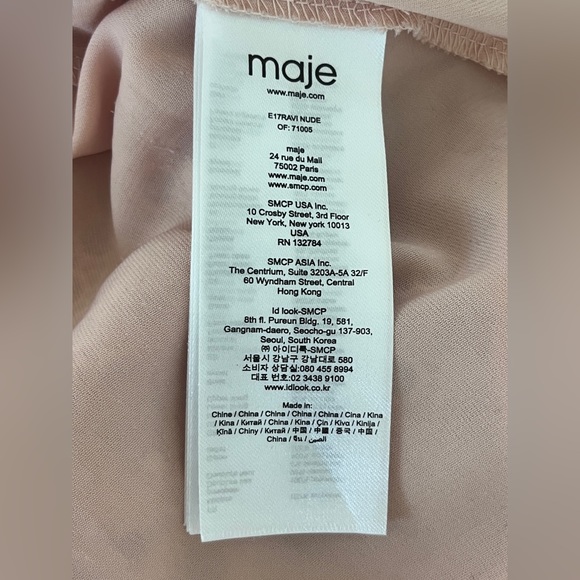 MAJE - Ravi Eyelet Dress Blush Pink - Picture 11 of 13